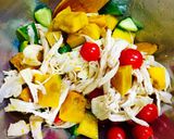 お酢でさっぱり♪蒸し鶏と野菜のマリネ作り方5写真