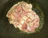 わさび醤油でバターチキン丼作り方2写真