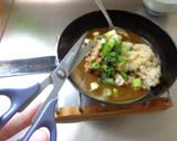 最貧の具なしカレーに納豆と葱作り方6写真