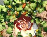 オイル控えめ ツナと大豆のオーロラサラダ作り方5写真