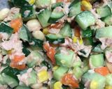 オイル控えめ ツナと大豆のオーロラサラダ作り方6写真