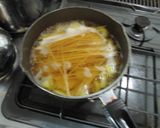 手鍋ひとつでサーモンクリームパスタ♡作り方4写真
