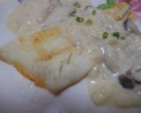 白身魚ときのこのホワイトソースかけ作り方3写真