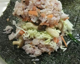 シメジとネギの塩麹炒めのおにぎらず作り方8写真