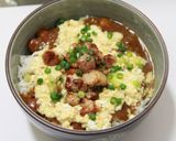 一度に二度美味しい♪親子カレー丼作り方4写真