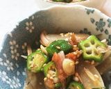 箸休めに♡おくらと大根の香味梅だれ和え作り方4写真