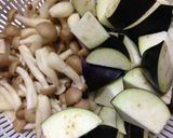 ワンポットパスタなすしめじのミートソース作り方2写真