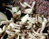 ワンポットパスタなすしめじのミートソース作り方5写真