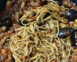 ワンポットパスタなすしめじのミートソース作り方8写真