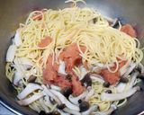 簡単！きのこ＆たらこのスパゲッティ作り方5写真