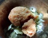 モロヘイヤと鶏団子のスープ作り方1写真