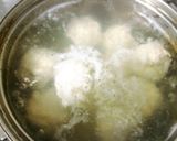 モロヘイヤと鶏団子のスープ作り方2写真