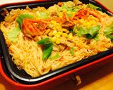 ボリューム満点そうめん豚キムチ作り方6写真