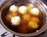 モロヘイヤと鶏団子のスープ作り方3写真