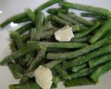 凍ったまま～レンジで冷凍いんげんのソテー作り方1写真