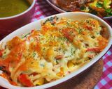 ゆで卵のカニカマ&大葉マヨチーズ焼き作り方4写真