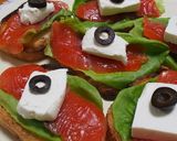 生ハムとクリームチーズのオープンサンド作り方5写真