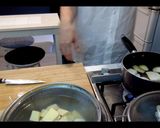 根菜とキノコの味噌汁作り方2写真