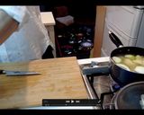 根菜とキノコの味噌汁作り方3写真