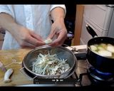 根菜とキノコの味噌汁作り方4写真