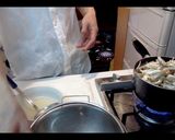 根菜とキノコの味噌汁作り方5写真