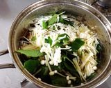 モロヘイヤと鶏団子のスープ作り方5写真