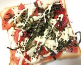 紫蘇香る❀トマトの塩昆布レモントースト作り方3写真