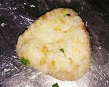 お昼にど～ぞ！残りご飯でたぬきおにぎり作り方3写真