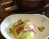 キャベツとチーズベーコンのフライパン焼き作り方6写真