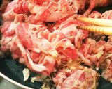 牛バラ薄切り肉でがっつり煮込み作り方3写真