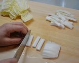 白菜とほたてのクリーム煮作り方1写真