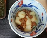 血管プラークダイエット食497（納豆餅）作り方4写真