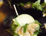 野菜たっぷり！なすのはさみ揚げポン酢風味作り方4写真
