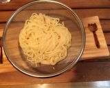 真赤なトマトとカッテージチーズ冷製パスタ作り方2写真
