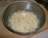 千切りジャガイモと青じその炒め物作り方1写真