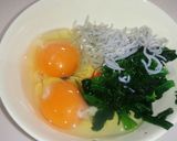 5分で簡単♪ほうれん草とシラスの玉子焼作り方1写真