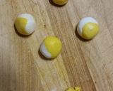 マーブル白玉 カボチャ味作り方7写真