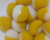 マーブル白玉 カボチャ味作り方8写真