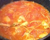 チキントマトワンポットパスタ♪カレー風味作り方5写真