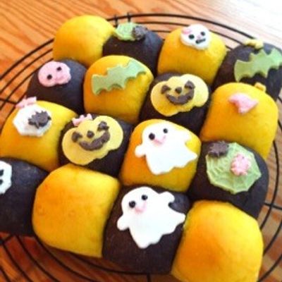 ハロウィンパーティに！デコちぎりパン by ＊さらさ