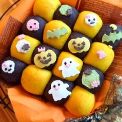 ハロウィンパーティに！デコちぎりパン by ＊さらさ
