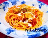 チキントマトワンポットパスタ♪カレー風味作り方7写真