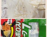 ワンポットパスタ☆豆乳めんたいクリーム作り方3写真