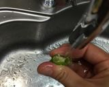 ☆かぼちゃと長ピーマンの豆乳味噌汁☆作り方2写真