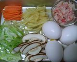 フワフワかに玉 薄塩しょう油あんかけ作り方1写真