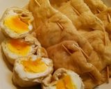 玉子と結び白滝のきんちゃく煮作り方3写真