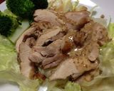 鳥モモ肉の焼き蒸しーwithゴマだれ作り方3写真