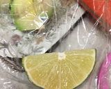 アボカドと梨とバジルチーズのEVオリーブ作り方3写真