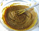 ごぼうとひき肉の味噌カレー丼作り方2写真