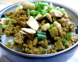 ごぼうとひき肉の味噌カレー丼作り方5写真